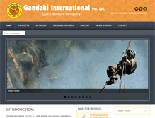 Tablet Screenshot of gandakibee.com.np